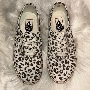 Brown leopard vans
